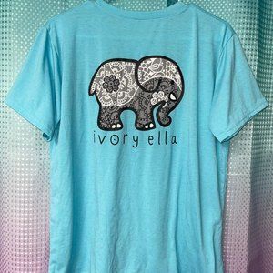 Cutest Ivory Ella Blue Short-Sleeve with Gray/Black Paisley Design